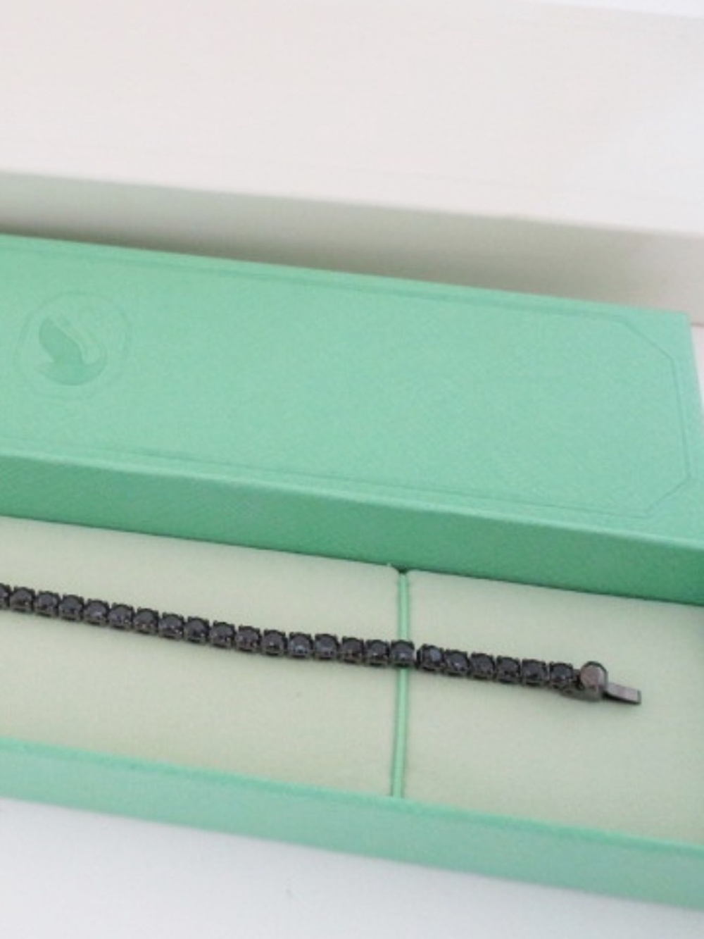 SWAROVKI - Swaroski Matrix Ruthenium Plated Tennis Bracelet